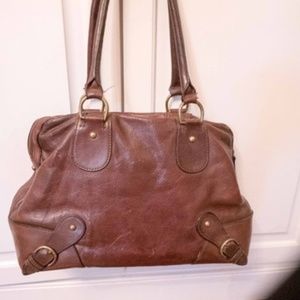 Banana Republic Brown Leather Somerset Bag